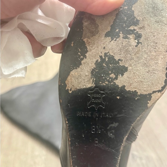 Nanette Lepore Femme Fatale Genuine Leather Boots in Grey. Size 8.5. Worn 3x. - Picture 4 of 9